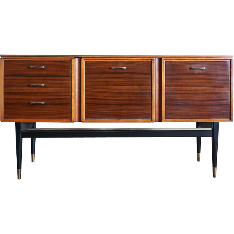 Vintage rosewood and beechwood sideboard for Stonehill 1950s