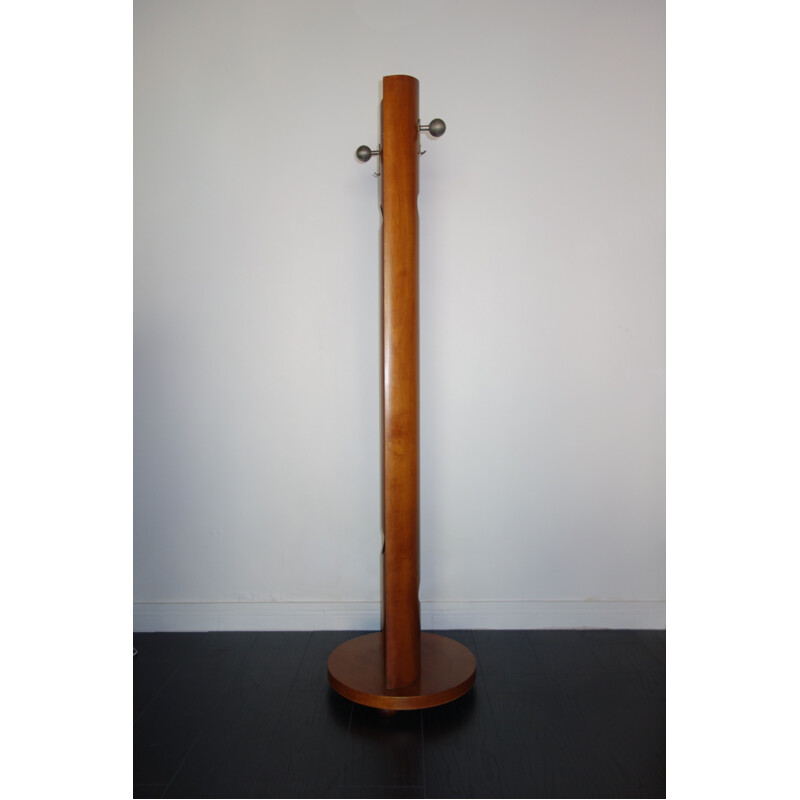 Vintage Italian coat rack in cherrywood