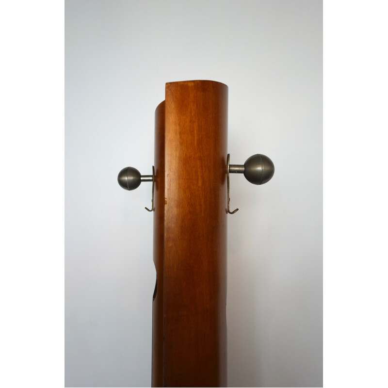 Vintage Italian coat rack in cherrywood