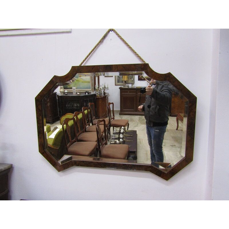 Vintage Italian mirror in wood