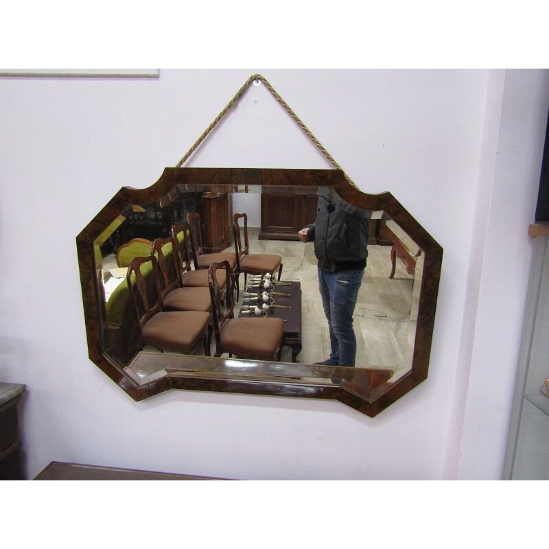 Vintage Italian mirror in wood