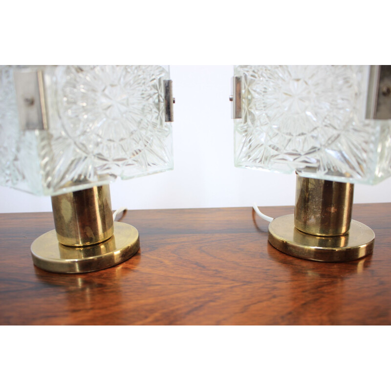Paire de lampes de table par Kamenický Šenov