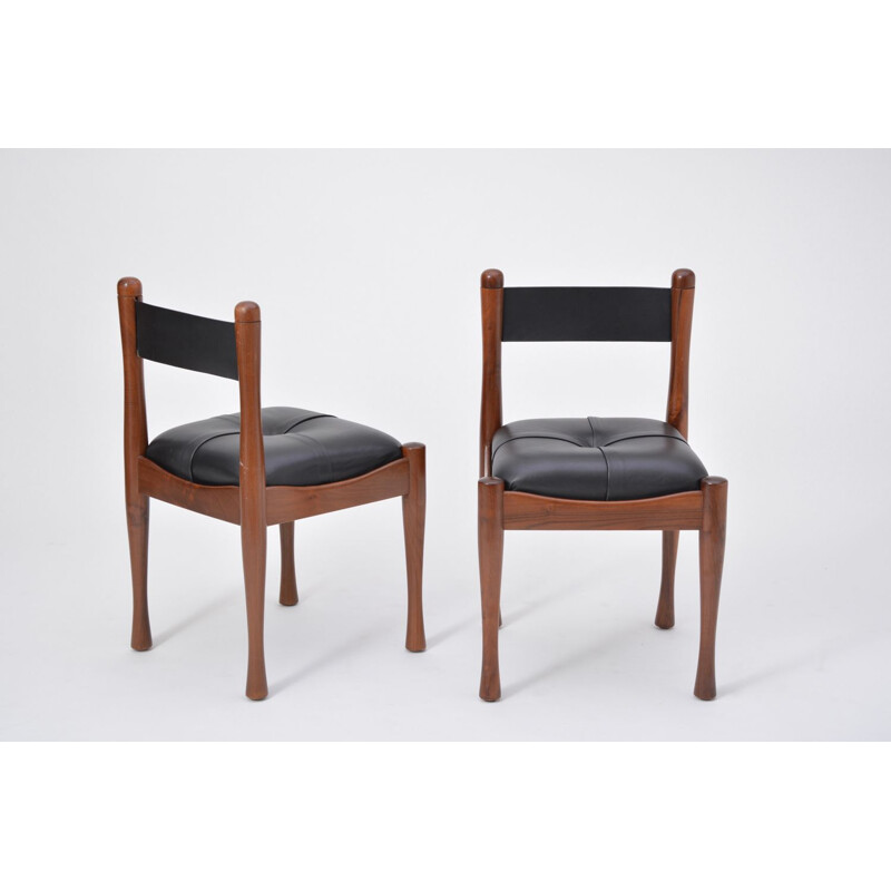 Set of 6 Italian dining chairs by Silvio Coppola for Bernini