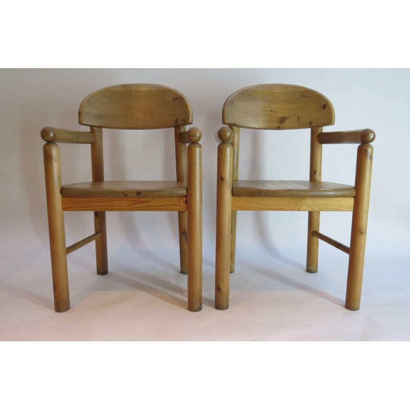 Pair of pine chairs by Rainer Daumiller for Hirtshals