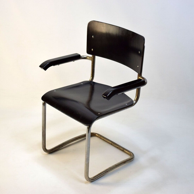 Vintage Bauhaus stoel van Mart Stam