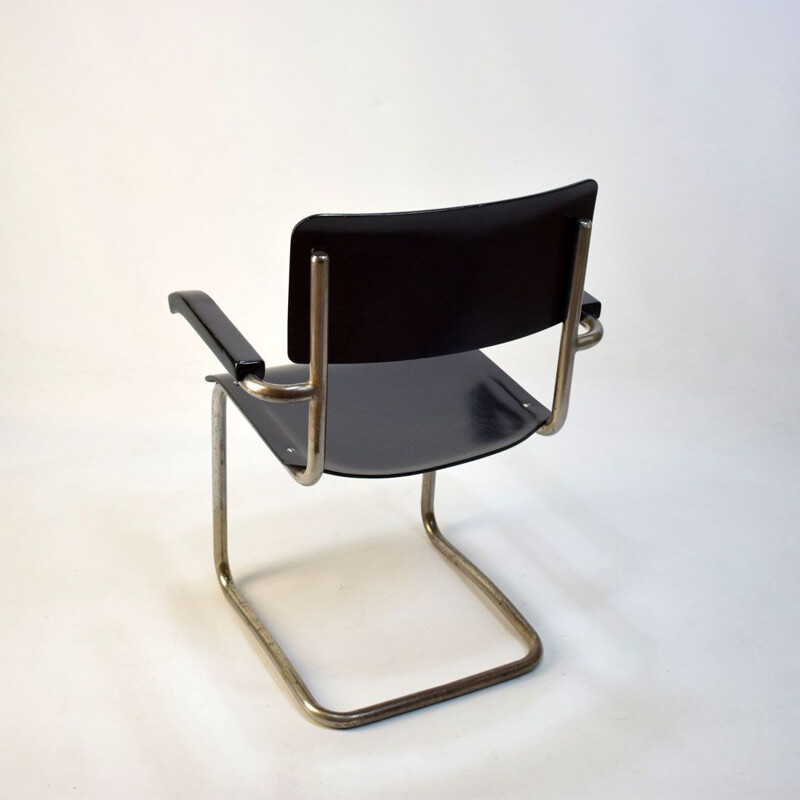 Vintage Bauhaus stoel van Mart Stam