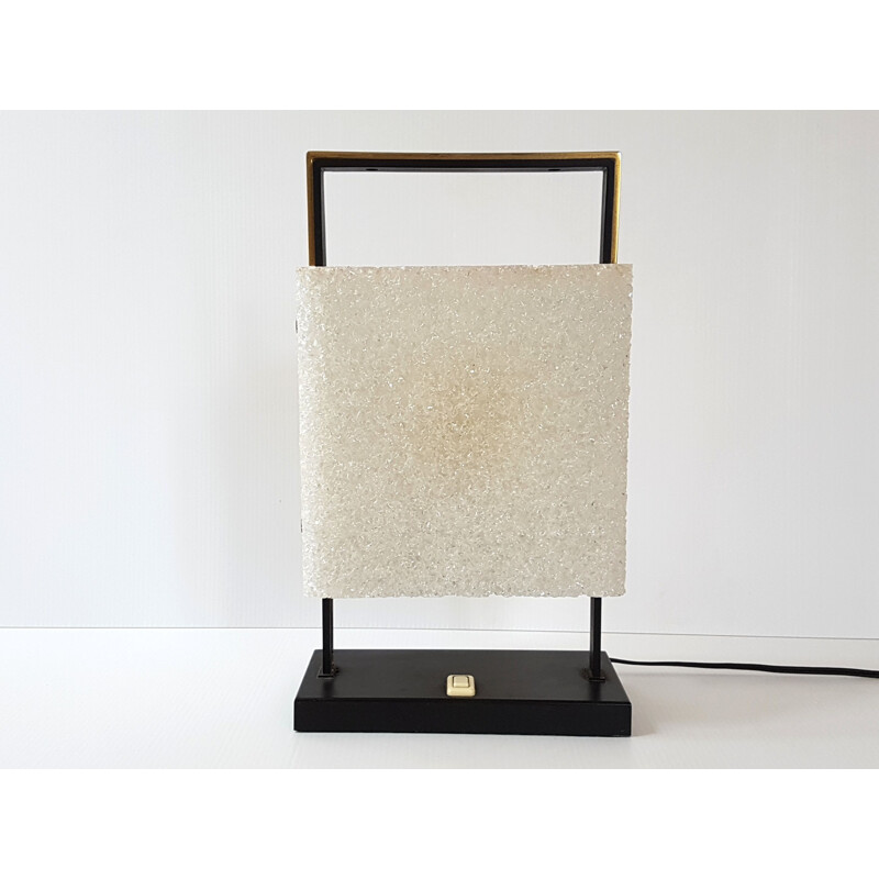 Vintage lamp for Maison Arlus in resin and steel 1950 vintage