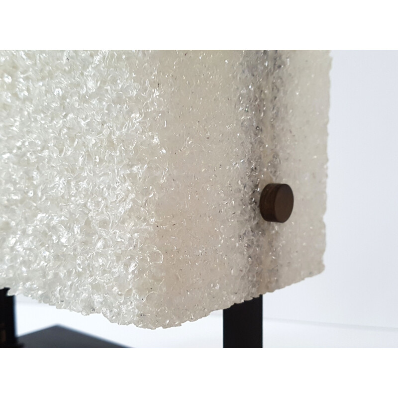 Vintage lamp for Maison Arlus in resin and steel 1950 vintage