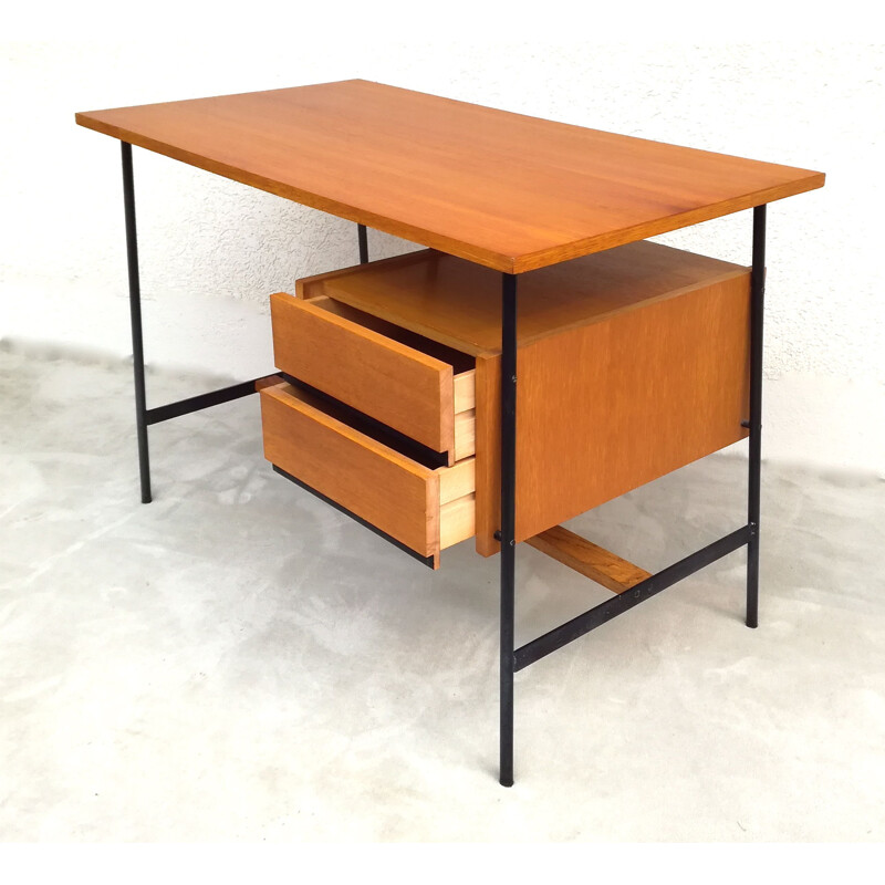 Vintage desk in solid oak