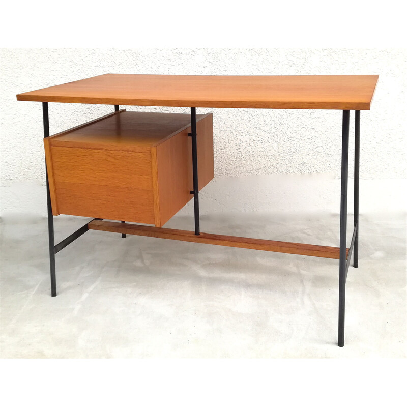 Vintage desk in solid oak