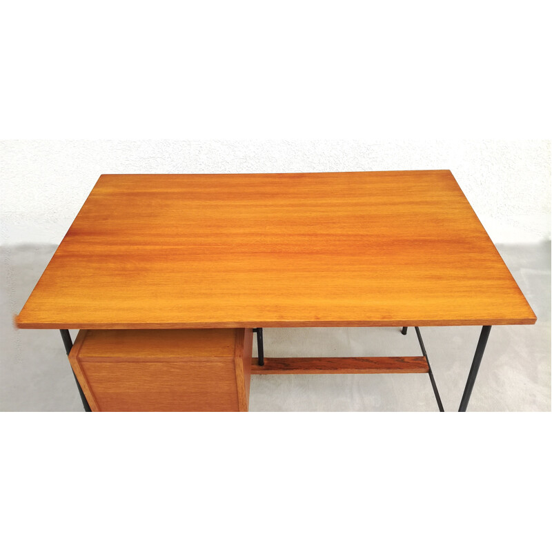 Vintage desk in solid oak