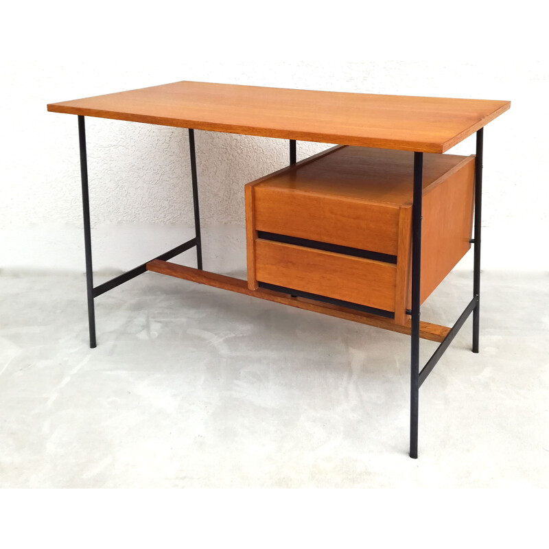 Vintage desk in solid oak