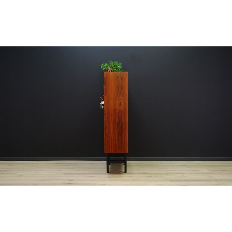 Vintage Hundevad bookcase in rosewood and glass 1970