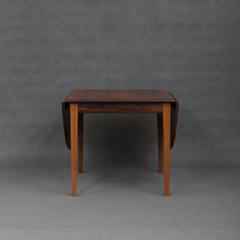 Vintage danish table in rosewood and teak 1960