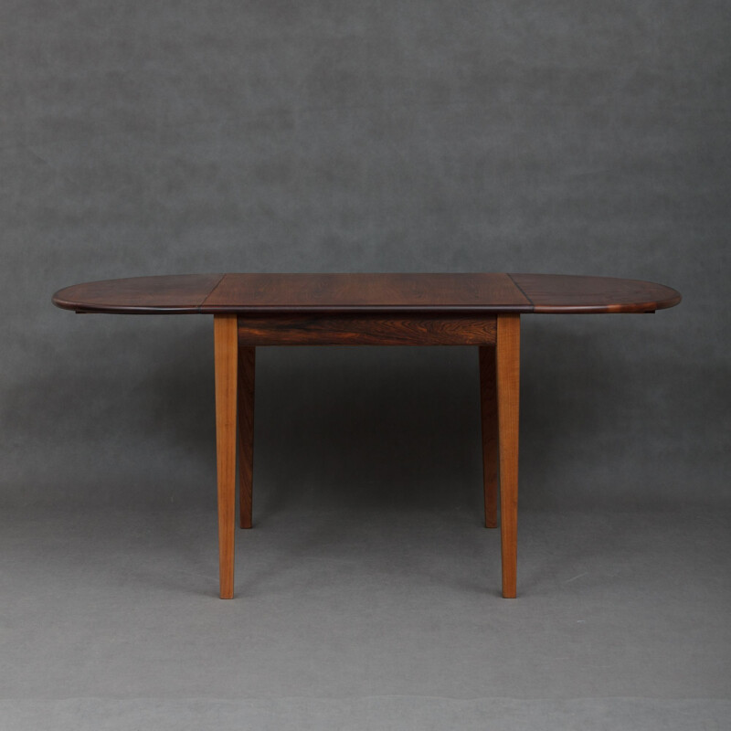 Vintage danish table in rosewood and teak 1960