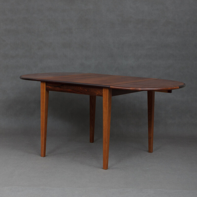 Vintage danish table in rosewood and teak 1960