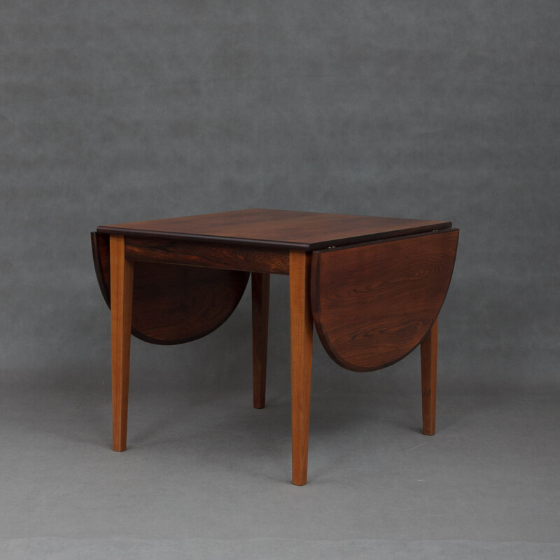 Vintage danish table in rosewood and teak 1960