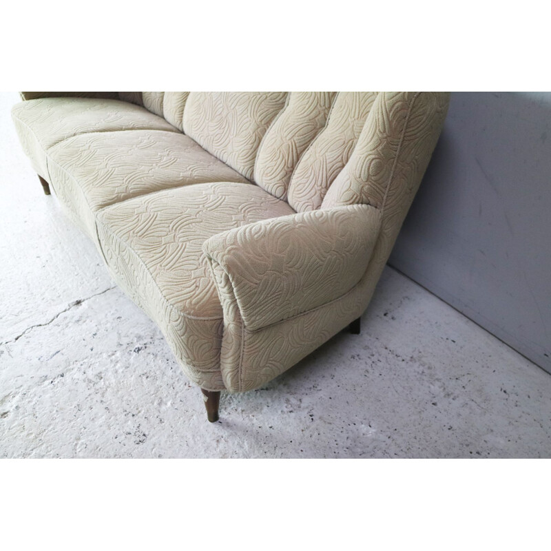 Scandinavian beige sofa in wool