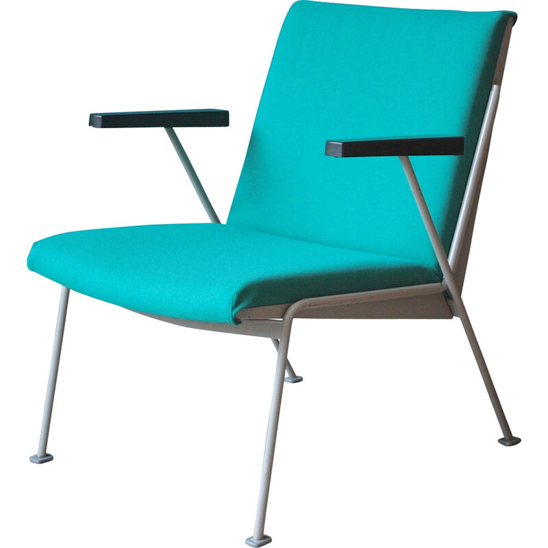 Oase chair in steel bakelit and fabric, Wim RIETVELD - 1958