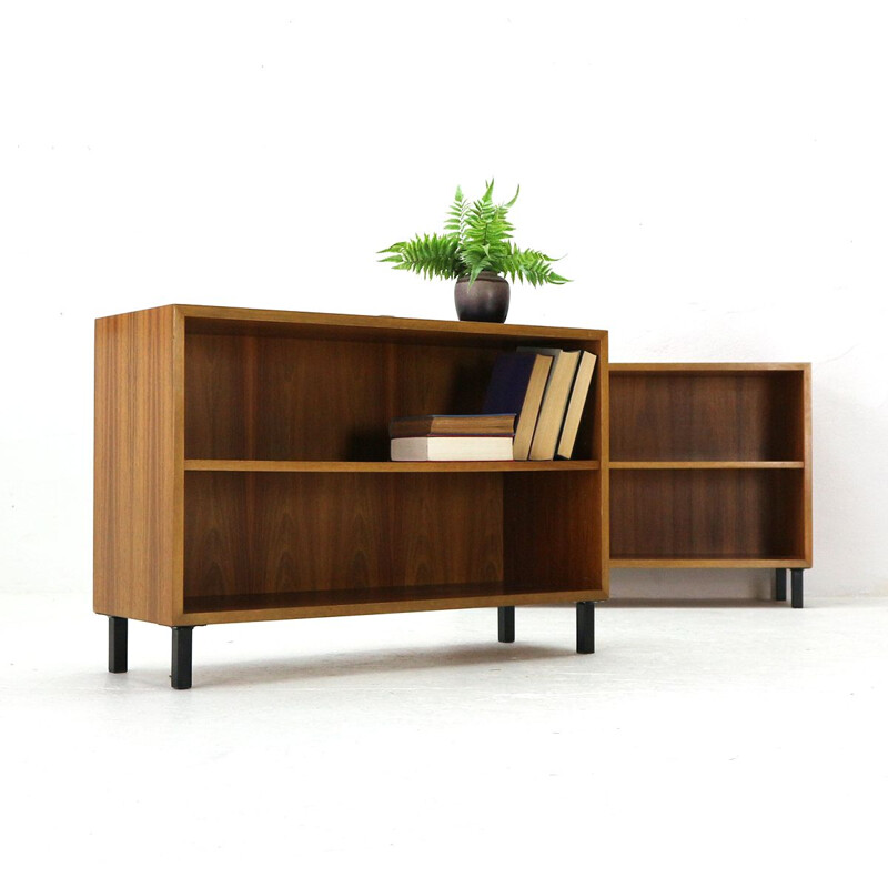 Vintage bookshelf in walnut by WK Möbel