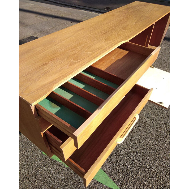 Vintage sideboard in clear teak