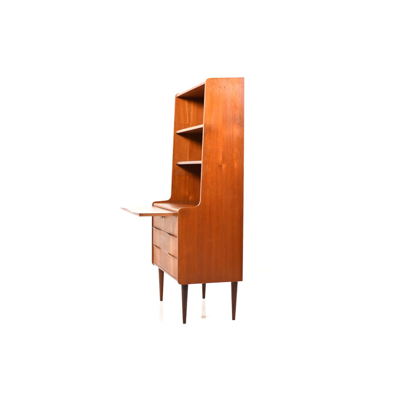 Vintage Danish secretary in teak