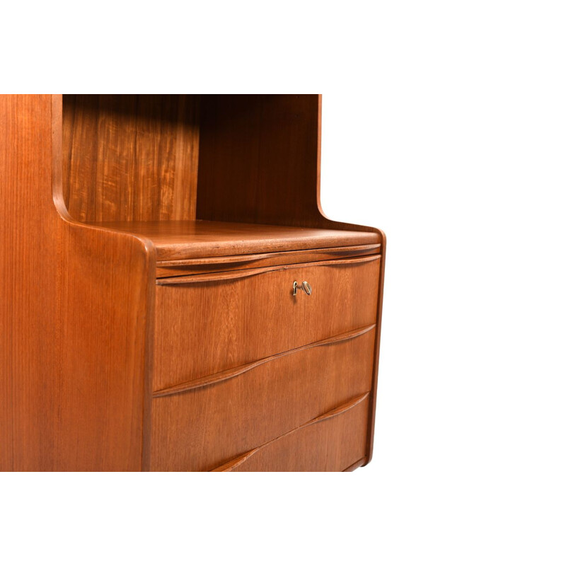 Vintage Danish secretary in teak