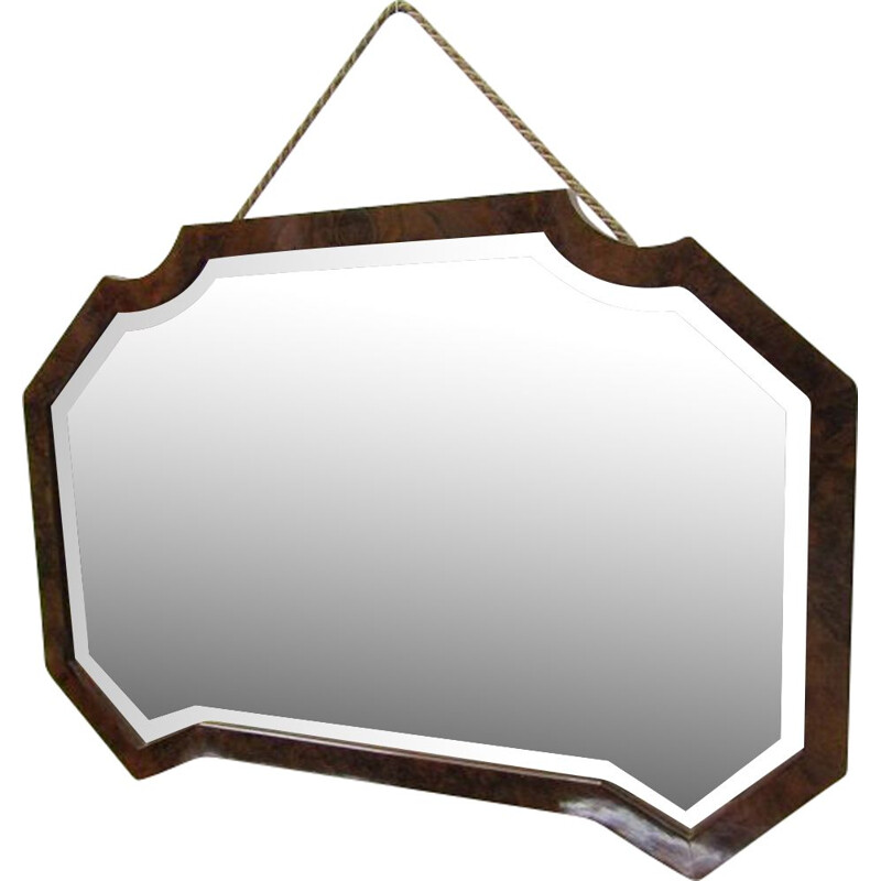 Vintage Italian mirror in wood