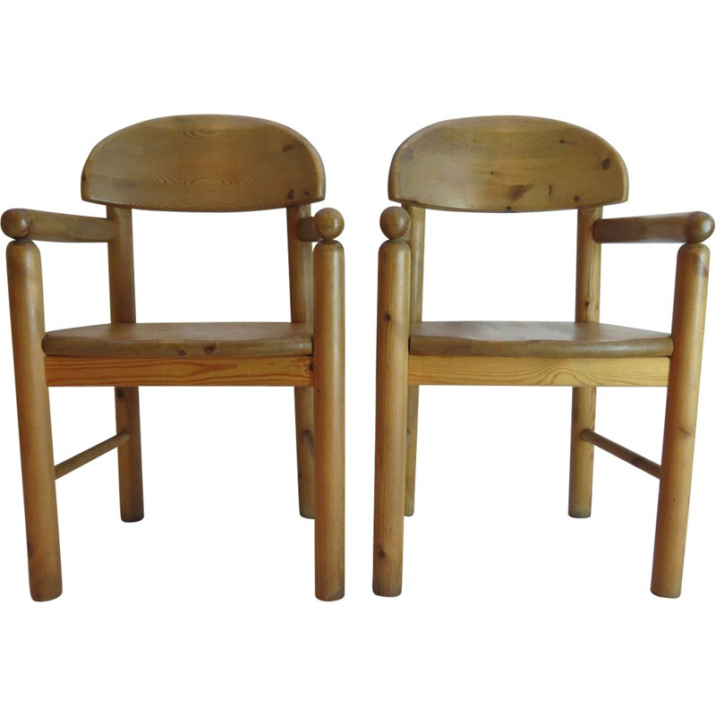 Pair of pine chairs by Rainer Daumiller for Hirtshals