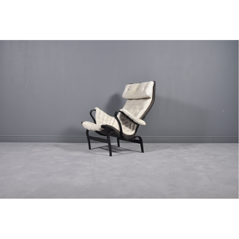 Vintage Pernilla Lounge Chair for Dux in beige fabric 1969