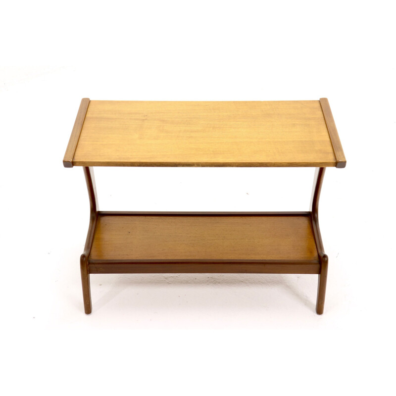 Vintage dutch side table for WeBe in teak 1950