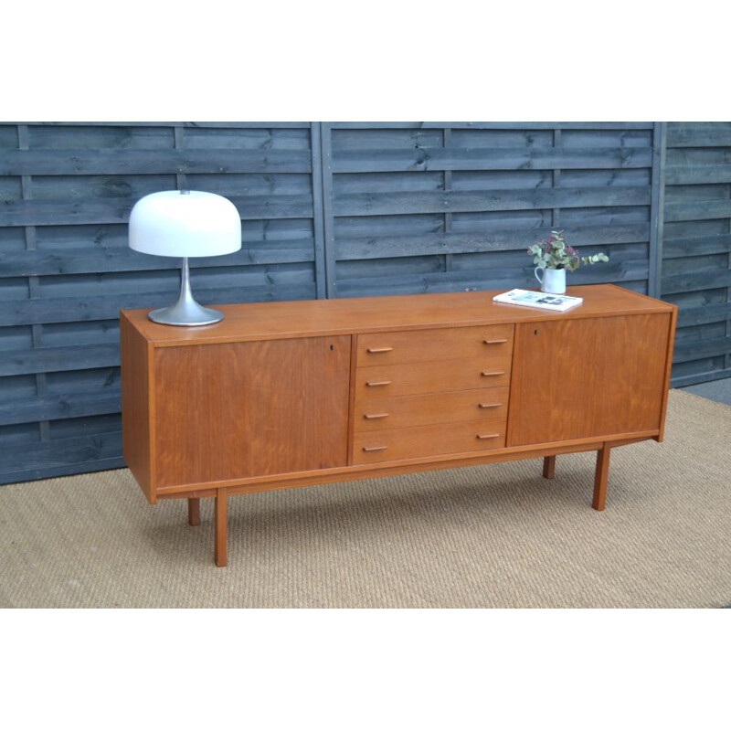 Vintage czech teak sideboard 1960