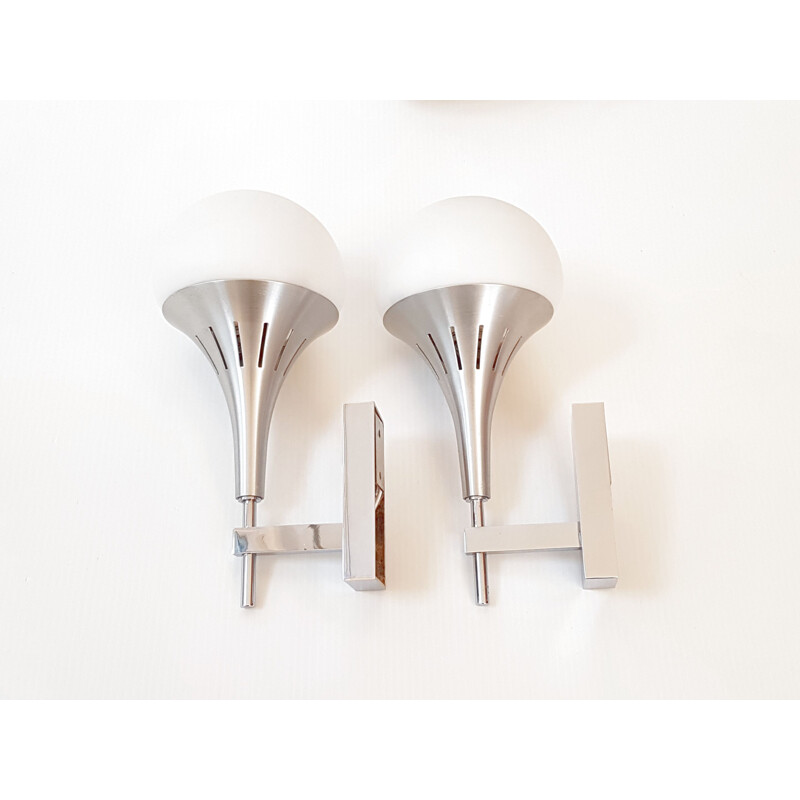 Set of 3 wall lamps by Gaetano Sciolari