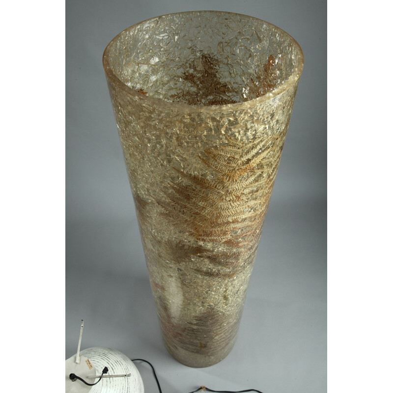 Lampe vintage en résine et céramique par Accolay
