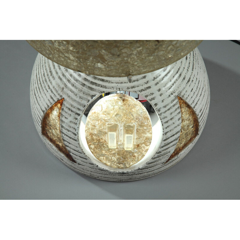 Lampe vintage en résine et céramique par Accolay
