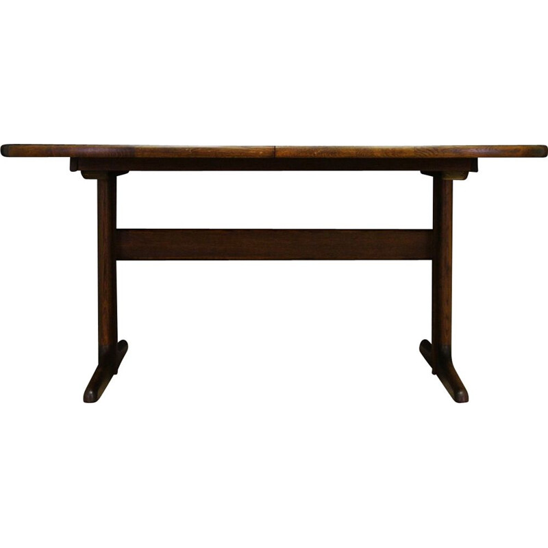 Table vintage danoise de Skovby en chêne 1970