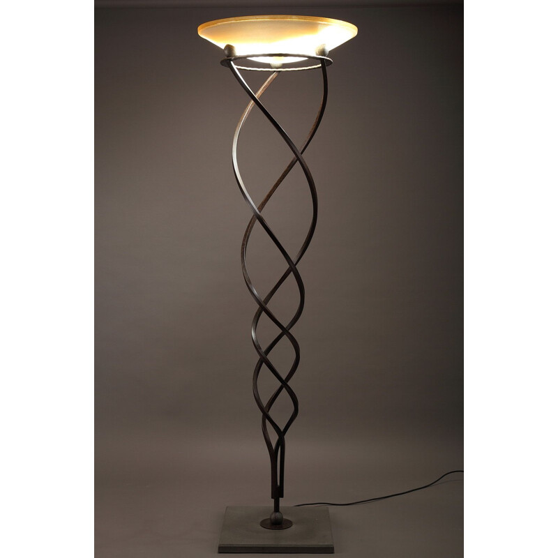 Vintage Murano glass floor lamp by Terrain
