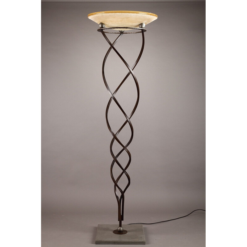 Vintage Murano glass floor lamp by Terrain