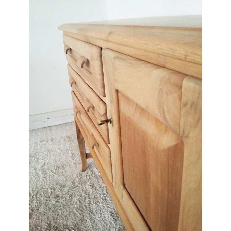 Vintage Swiss chest of drawers in walnut