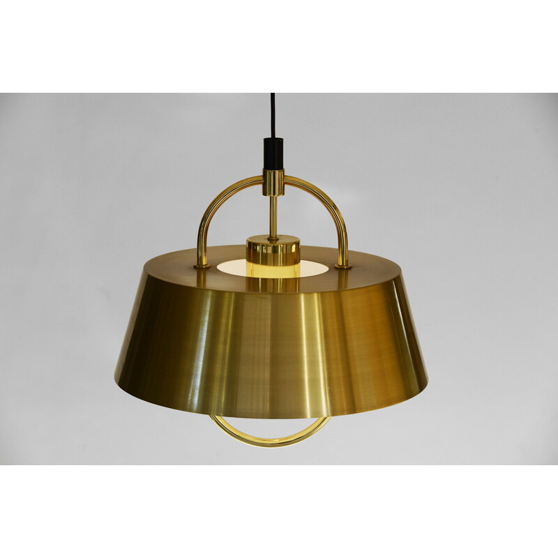 Brass pendant light by Jo Hammerborg