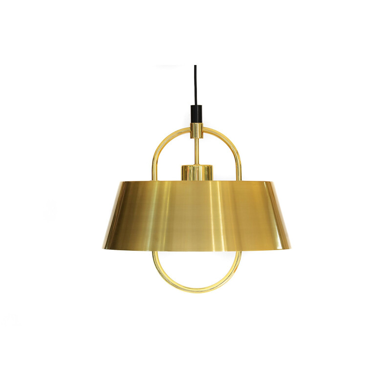 Brass pendant light by Jo Hammerborg