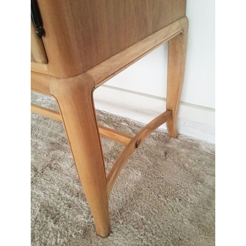 Vintage Swiss chest of drawers in walnut