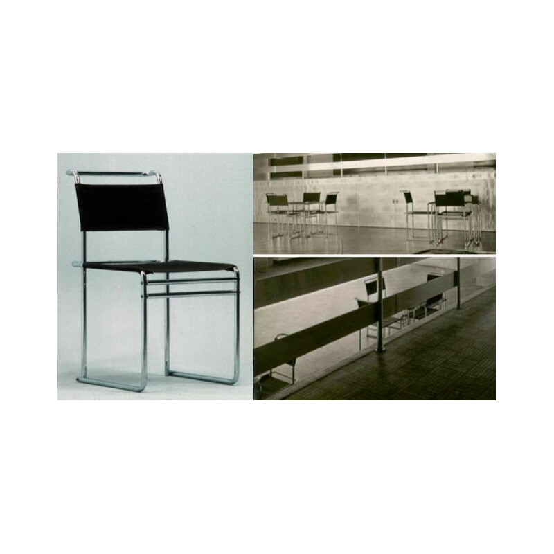 Suite de 4 chaises B5 par Marcel Breuer