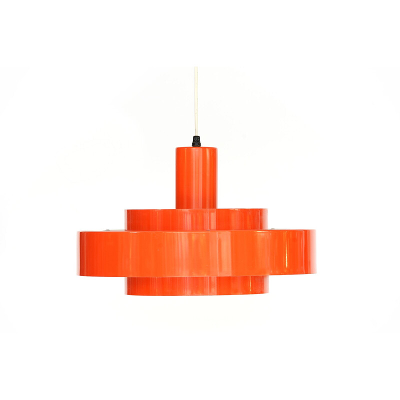 Orange pendant light by Jo Hammerborg