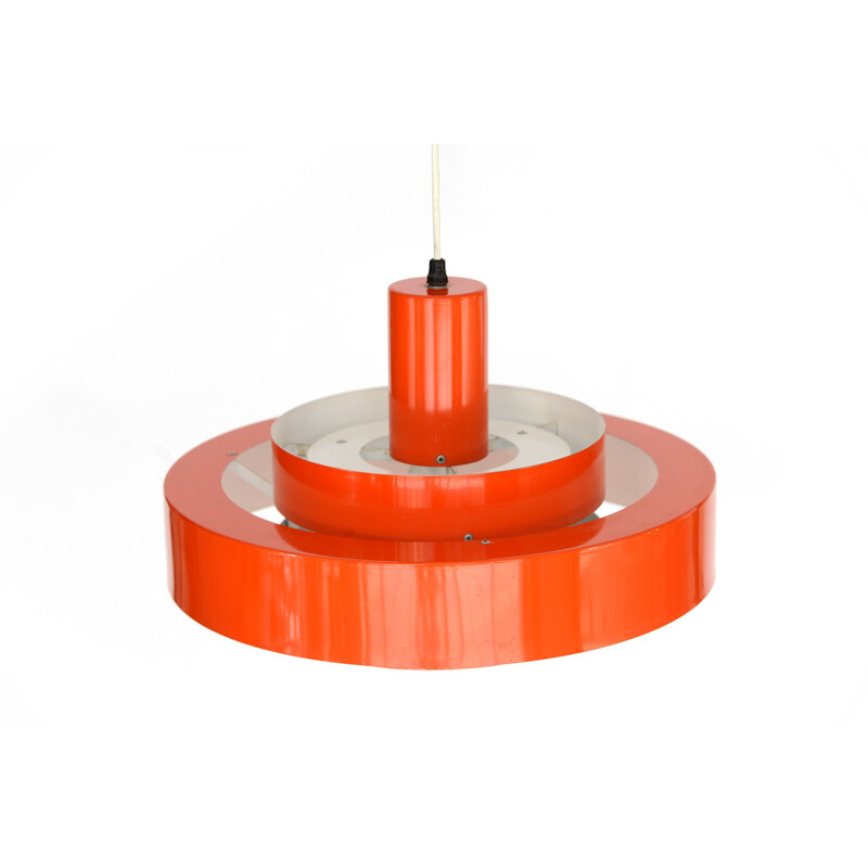 Orange pendant light by Jo Hammerborg