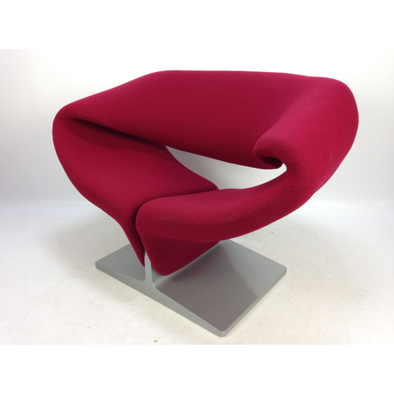 Fauteuil Ribbon rouge par Pierre Paulin pour Artifort