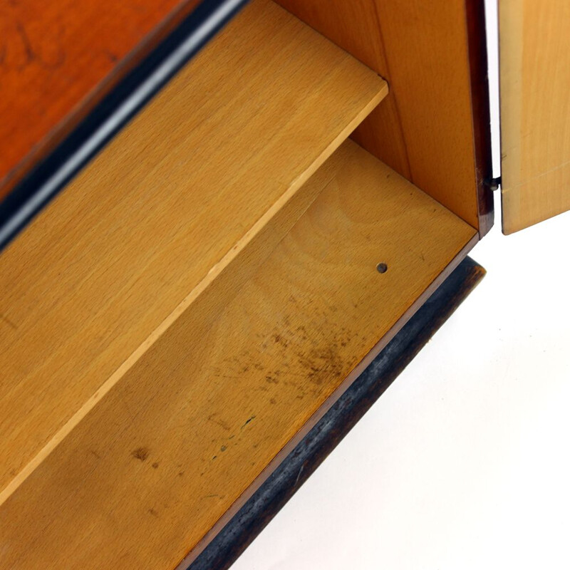 Vintage cabinet in mahogany veneer