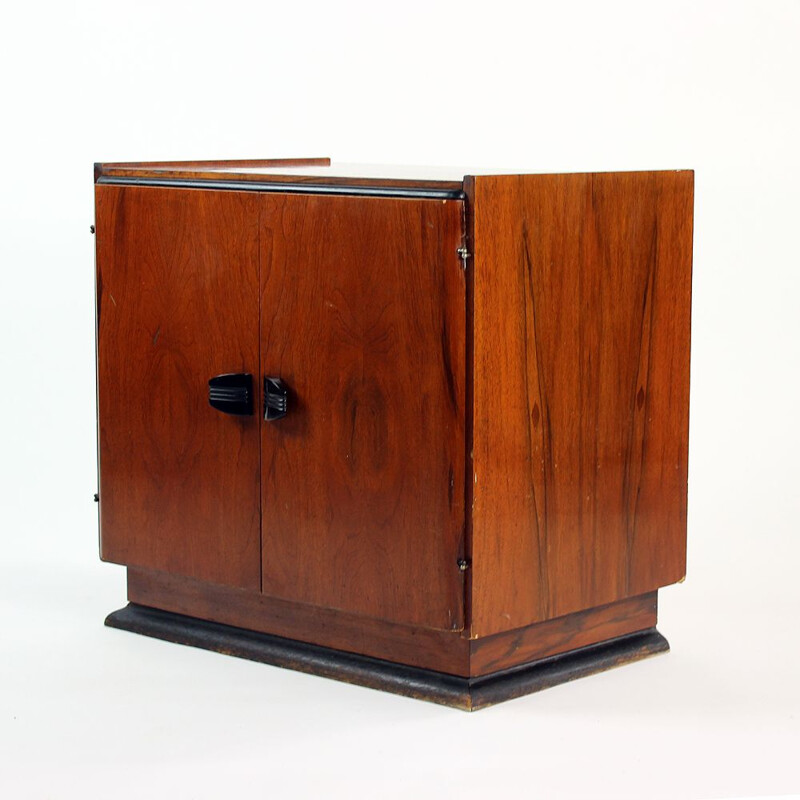 Vintage cabinet in mahogany veneer