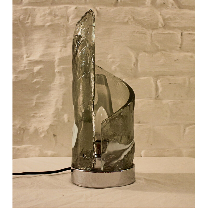 Lampe vintage en verre de murano