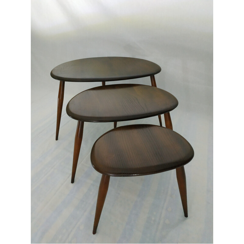 Vintage nesting tables by Lucian Ercolani edition Ercol vintage